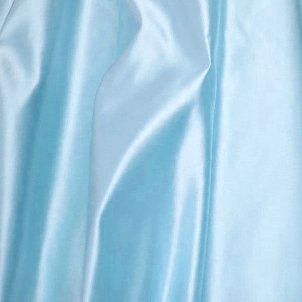 Satin (Silky Polyester) - Sky Blue