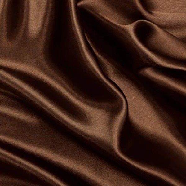 Satin (Silky Polyester) - Brown