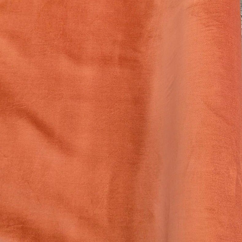 Cotton Velvet Burnt Orange