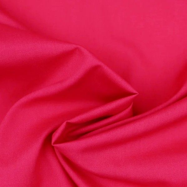 Plain Polycotton - Cerise