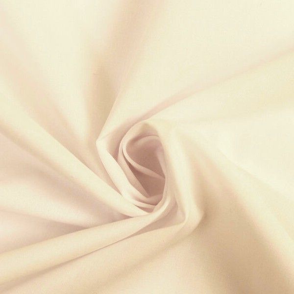 Plain Polycotton - Cream