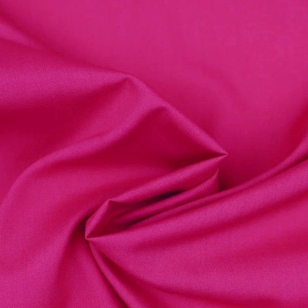 Plain Polycotton - Cerise (DARK)