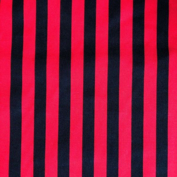 13 - Black/Red Broad Stripe