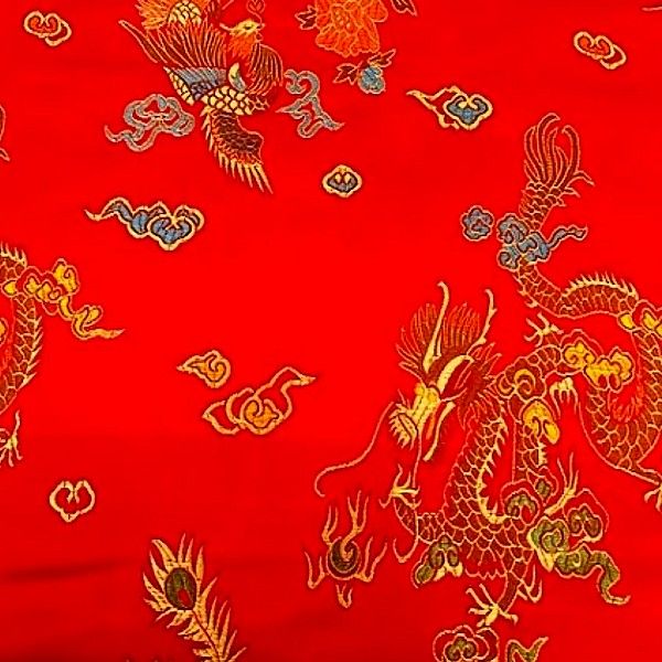 Red Dragon Chinese Brocade 