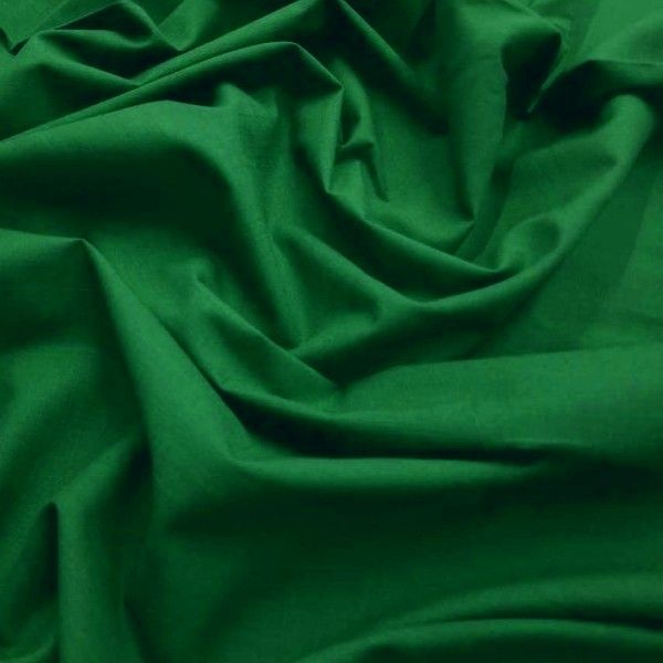 Plain Polycotton - Emerald Green