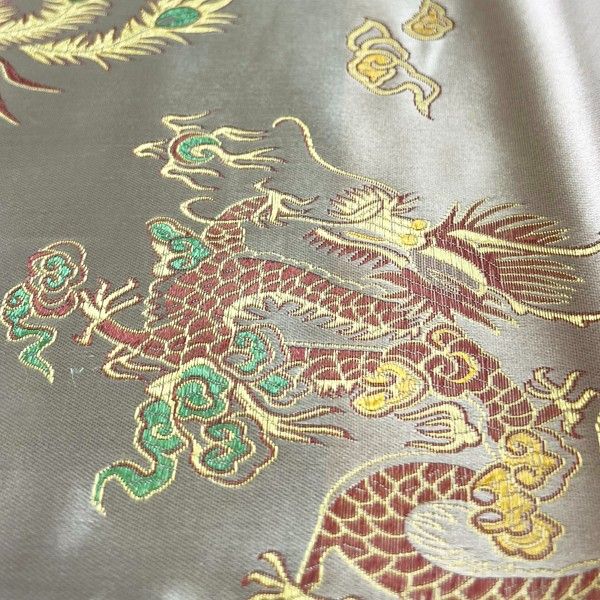 Gold Dragon Chinese Brocade 