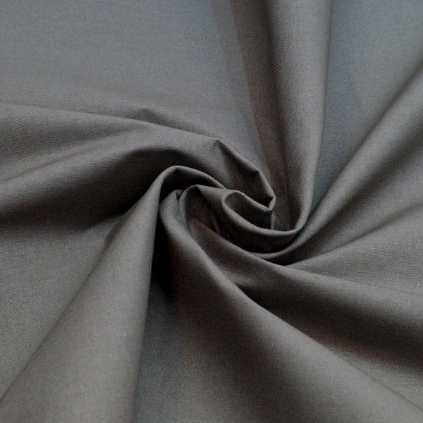 Plain Polycotton - Grey Marl