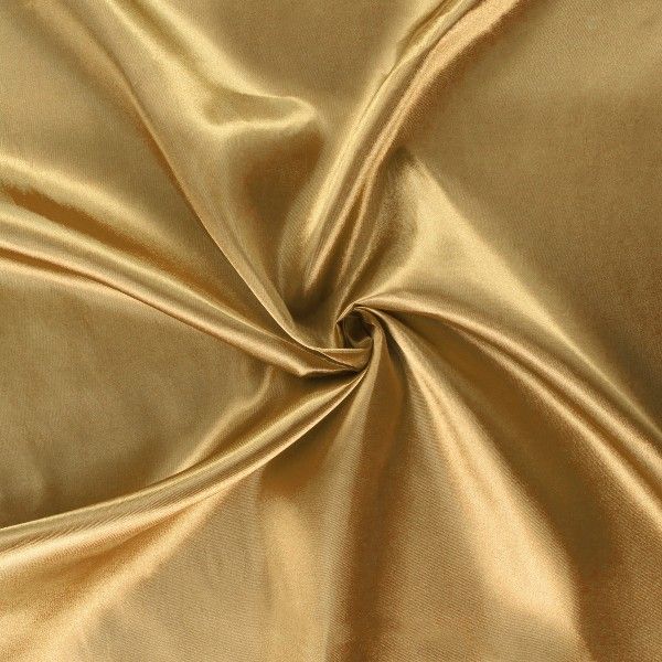 Satin (Silky Polyester) - Old Gold 