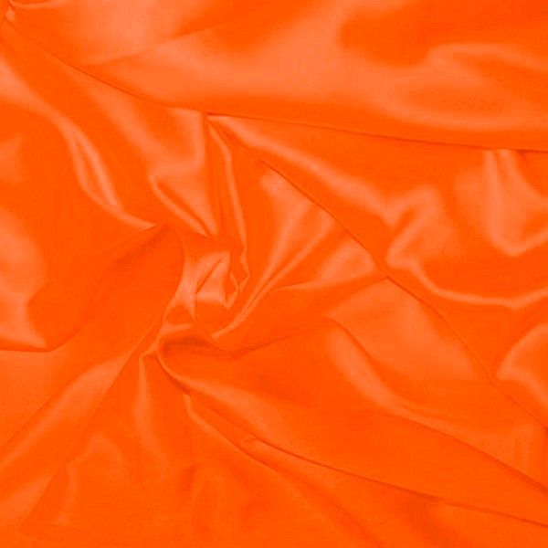 Satin (Silky Polyester) - Orange