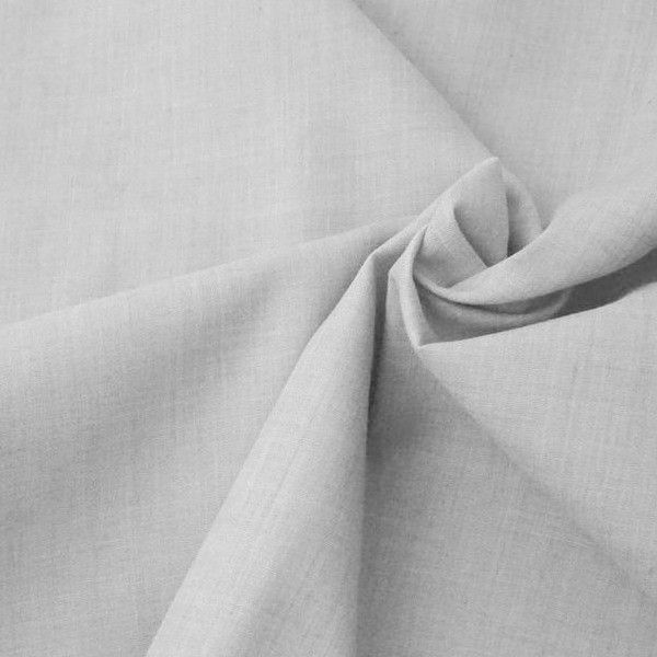 Plain Polycotton - Silver