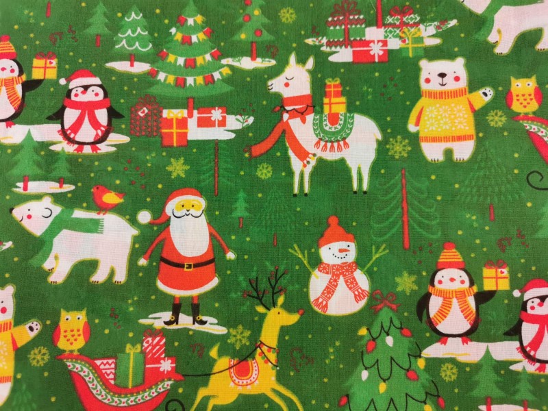 Christmas Range - PolyCotton Prints (30M Roll)