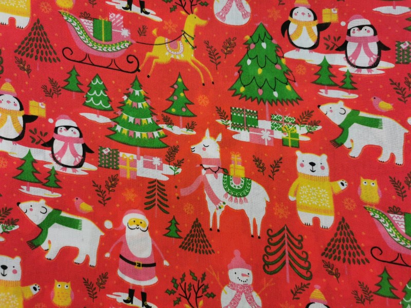 Christmas Range - PolyCotton Prints (30M Roll)