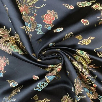 Black Dragon Chinese Brocade 